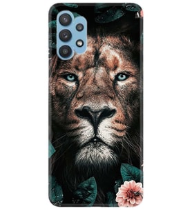 Kılıfland Samsung Galaxy A72 Kılıf Desenli Silikon Resimli Kapak Leon Flowers Kılıf 1333