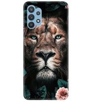 Kılıfland Samsung Galaxy A72 Kılıf Desenli Silikon Resimli Kapak Leon Flowers Kılıf 1333