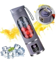 Ayt Powermaster Pm-25965 Taşınabilir Dijital Ekranlı Meyve Sıkacağı Şarjlı Blender Kamp Sporcu Meyve Sıkıcı
