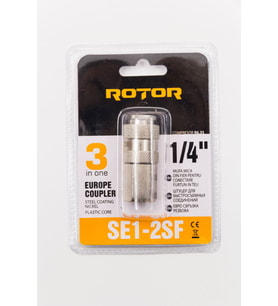 SE1-2SF Kompresör Bağlantı Konnektörü 1/4" R6.35 ROTOR (Gümüş)