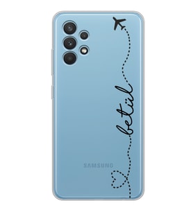 Samsung Uçaklı Kuyruk Tasarımlı Şeffaf Telefon Kılıfı