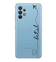 Samsung Uçaklı Kuyruk Tasarımlı Şeffaf Telefon Kılıfı