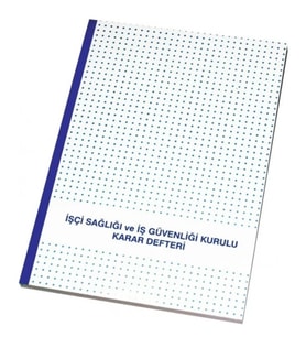 Gülpaş İş Sağlığı Ve İş Güvenliği Kurulu Karar Defteri Karton Kapak