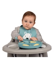 Sevi Bebe  Silikon Mama Önlüğü Ayarlanabilir (Mavi)