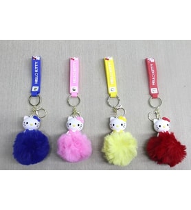 Ponponlu Hello Kitty Anahtarlık Alk4247