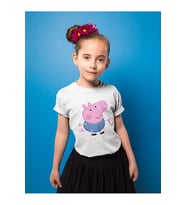 Peppa Pig Baskılı Unisex Çizgi Film Çocuk Tişört (1-12 Yaş)