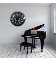 Iron Legacy Krom 60 Cm Çarklı Duvar Saati