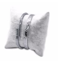 Gümüş Renk Çivi Ve Taşlı Cartier Model Bileklik Set 945