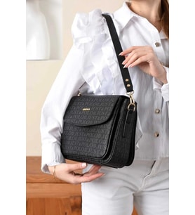Just Polo Kadın Omuz Çantası 30*21 BÜYÜK BOY (Siyah)