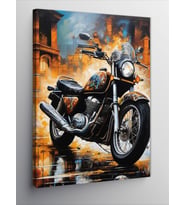 Kanvas Tablo Motosiklet Temalı
