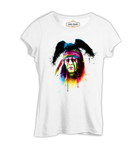 Johnny Beyaz Kadın Tshirt