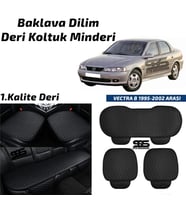 Opel Vectra B 1995-2002 Arası Siyah Deri Oto Koltuk Minderi