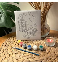 Ramazan Temalı Kanvas Tuval Boyama Seti