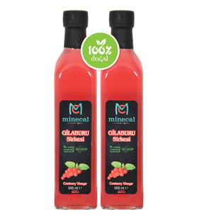 Minecal %100 Ev Yapımı Katkısız Gilaburu Sirkesi 2x500ml