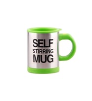 Kendi Kendini Karıştıran Mikser Kupa Termos Bardak; Self Stirring Mug (Yeşil)