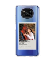 Poco X3 Pro Uyumlu Spider Man Minimalist Poster Desenli Şeffaf Telefon Kılıfı