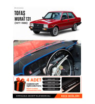 TOFAŞ MURAT 131 (1977-1988) Uyumlu Torpido Örtüsü Torpido Kılıfı - Siyah Mavi
