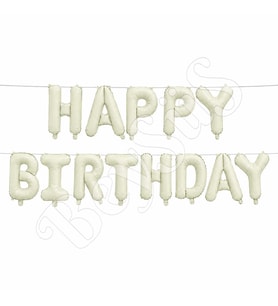 Happy Birthday Folyo Banner Krem
