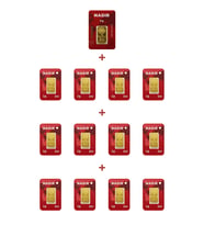 Nadir Gold 24 Ayar 17 Gram Külçe Altın (1 Adet 5 Gram Külçe Altın + 12 Adet 1 Gram Külçe Altın )