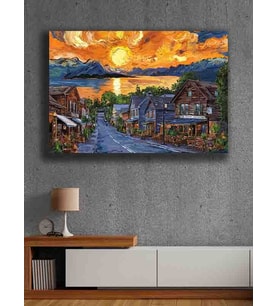 Koç stüdyo Modern tasarım kanvas tablo 50x70 (Çok Renkli)