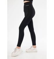 Lesa Wear Yüksek Bel Likralı Toparlayıcı Ve Sıkılaştırıcı Tayt (Siyah)