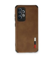 Samsung Galaxy A73 5g Kılıf Loop Deri Silikon - Kahverengi