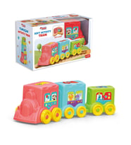 Yumuşak Aktivite Treni - Bebek Oyuncakları - Üst Üste Dizme Eğitici Oyuncak - Soft Lego Tren Oyuncak