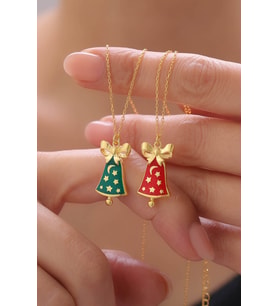 925 Ayar Gümüş Noel Charm Kolye