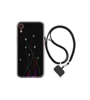 Apple Iphone Xr Kılıf Silikon Desen Boyun Askılı Line Planet 1736