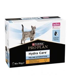 Pro Plan Hydra Care Kediler İçin Su Alımını Destekleyici Tavuklu Besin Takviyesi 75 gr (10'lu) (Krem)