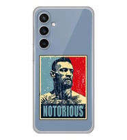 Samsung Galaxy S23 FE Uyumlu Conor Mcgregor Notorious Desenli Şeffaf Telefon Kılıfı