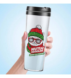 Mutlu Seneler Kedicikli Yeni Yıl Termosu