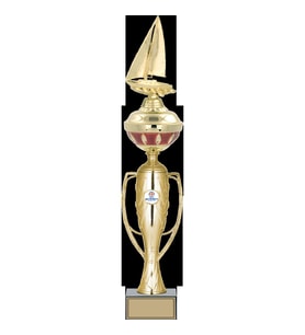 ODAK KUPA - Figürlü Kupalar - Yelken Figürlü Kupalar FG-073 A - 57 cm