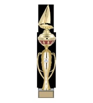 ODAK KUPA - Figürlü Kupalar - Yelken Figürlü Kupalar FG-073 A - 57 cm