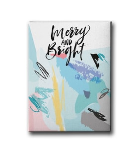 Merry And Bright Canvas Tablo MİND484