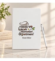 Yiyecek ve İçecek Hizmetleri Öğretmenine İsme Özel Defter ve Kalem Seti