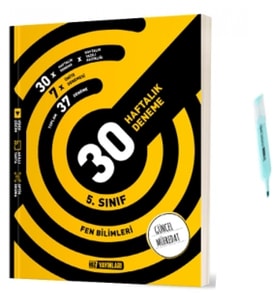 5.Sınıf Fen Bilimleri 30 Haftalık Deneme (Yeni Müfredat)