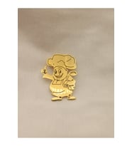 Şık Gold Aşçı Şef Model Broş - Yaka İğnesi Unisex Aksesuar (Çok Renkli)