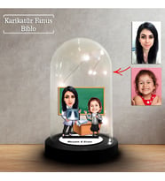 Kişiye Özel Karikatür Sağlık Öğretmeni ve Öğrenci Tasarımlı Fanus Biblo, Öğretmene Hediye, Öğretmenler Günü, Öğretmenler Günü Hediyesi,, FN249