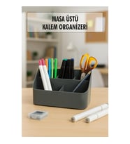 Masaüstü Kalem & Düzenleyici Kalemlik Füme
