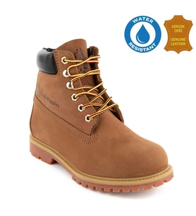 Hush Puppies Empresa 725039 Gerçek Deri, Anatomik, WaterResist Kadın Bot Tarçın