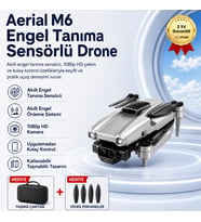 Aerial M6 Engel Tanıma Sensörlü,4K HD Özellikli Katlanabilir Drone