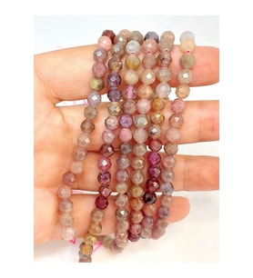 Bileklik Boy Safir Taşı Faset Kesim Yarım Dizi 5mm (45500) (18CM UZUNLUĞUNDADIR)