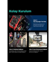 Park Modu Kablosu Type-c Akü Sta Bağlantı Kablosu Araç İçi Kamera Tüm Kameralara Uyumlu