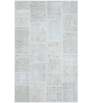 Bespoky Eberndorf Mavi Patchwork Pamuklu El Dokuması Alan Halısı