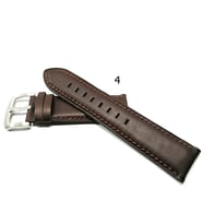 Fado düz hakiki kahverengi 24 mm  saat kordonu    4 no
