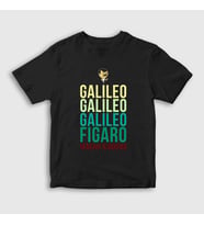 Presmono Unisex Çocuk Siyah Galileo Queen Freddie Mercury T-Shirt 34276tt