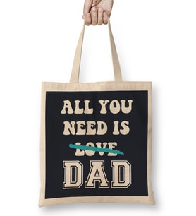 Fathers Day World's Best Walker And Dad Bez Çanta Uzun Saplı
