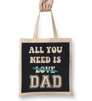 Fathers Day World's Best Walker And Dad Bez Çanta Uzun Saplı