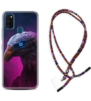 Samsung M21 M22 M23 M30 M31S M32 Kılıf Boyun Asklı Rasta Silikon Kartal 1622
